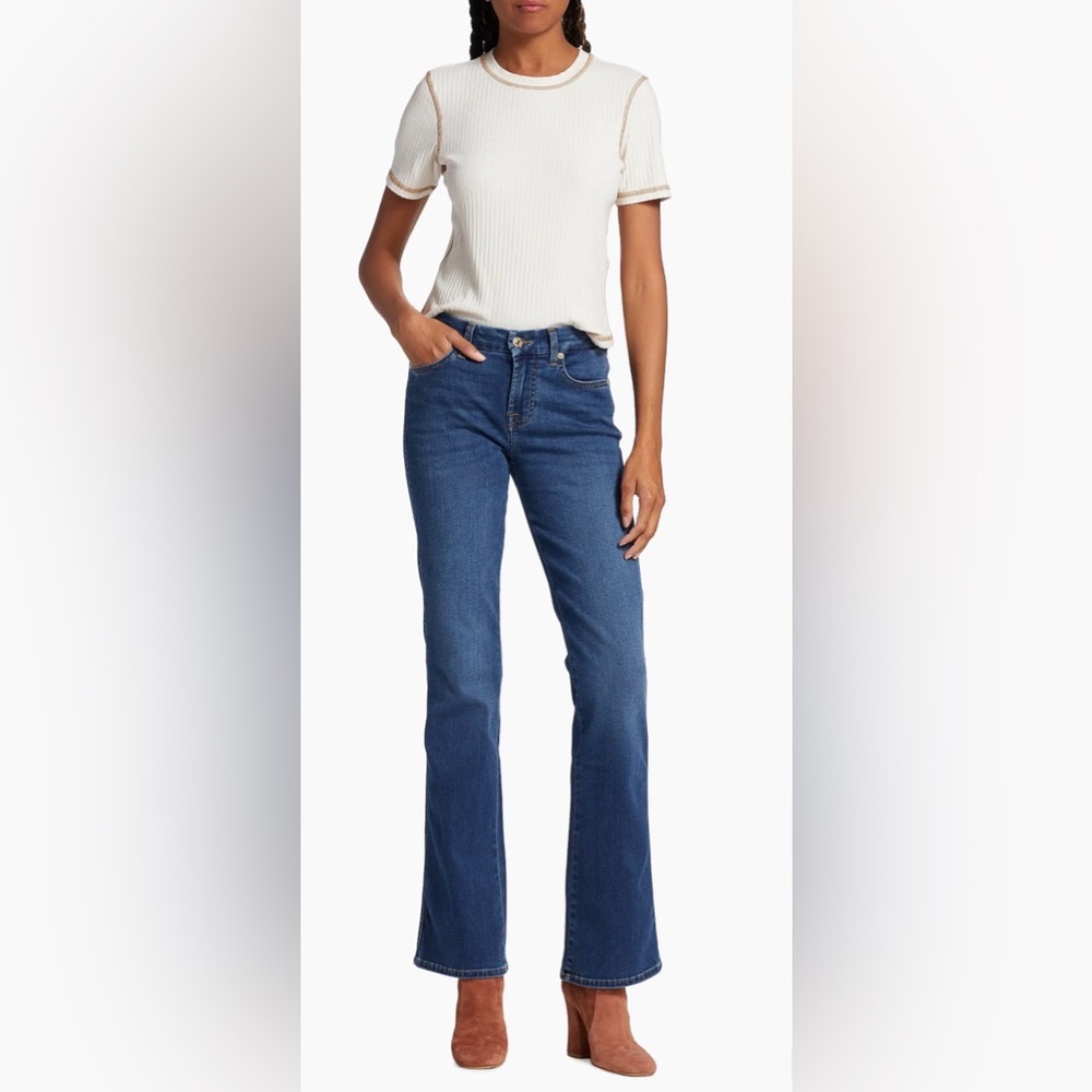 7 For All Mankind Kimmie‎ Bootcut Jeans Midrise Stretch Women's Sz 29
